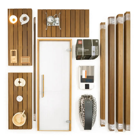 Carbon Smart Saunas - 3' x 4' x 8' - by Finnish Sauna Builders