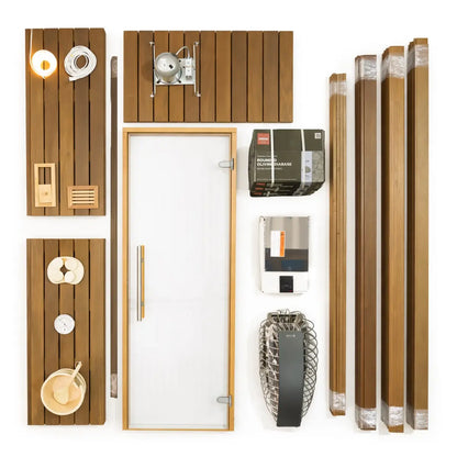 Carbon Smart Saunas - 4' x 8' x 8' - by Finnish Sauna Builders